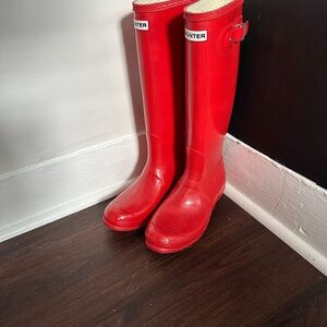 Hunter Red Rain Boots